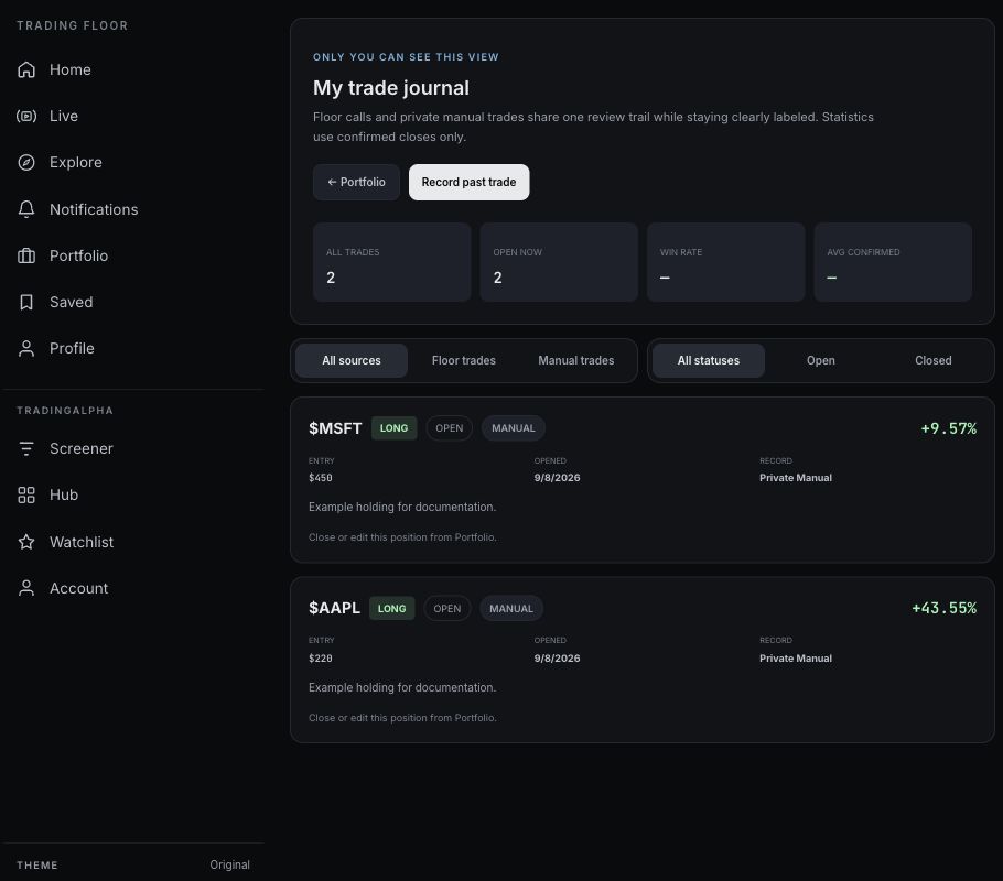 Private journal for the temporary documentation account